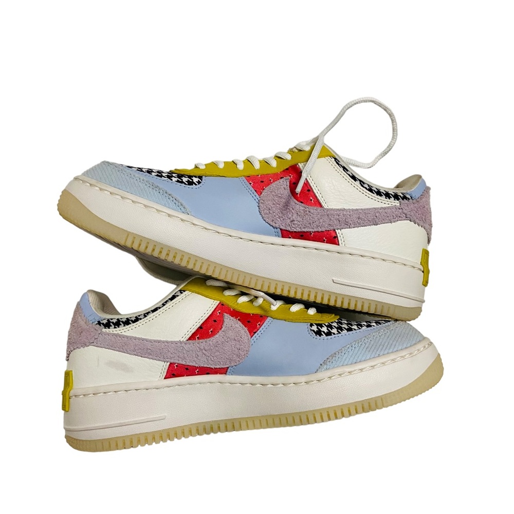 Nike Women Air Force 1 Shadow DM8076-100 Patchwork Sneakers - Picture 10 of 16